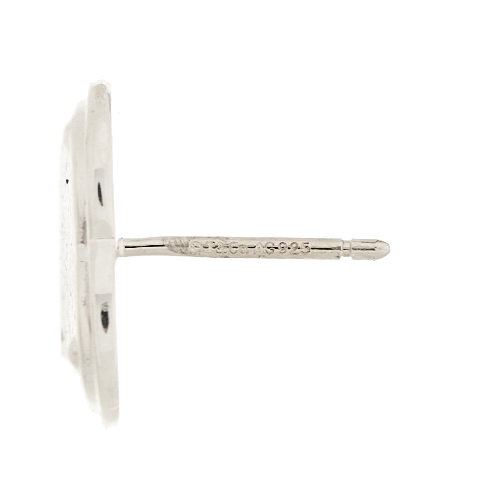 Tiffany Sterling Silver Return to Tiffany Love Heart Earrings 4 of 4