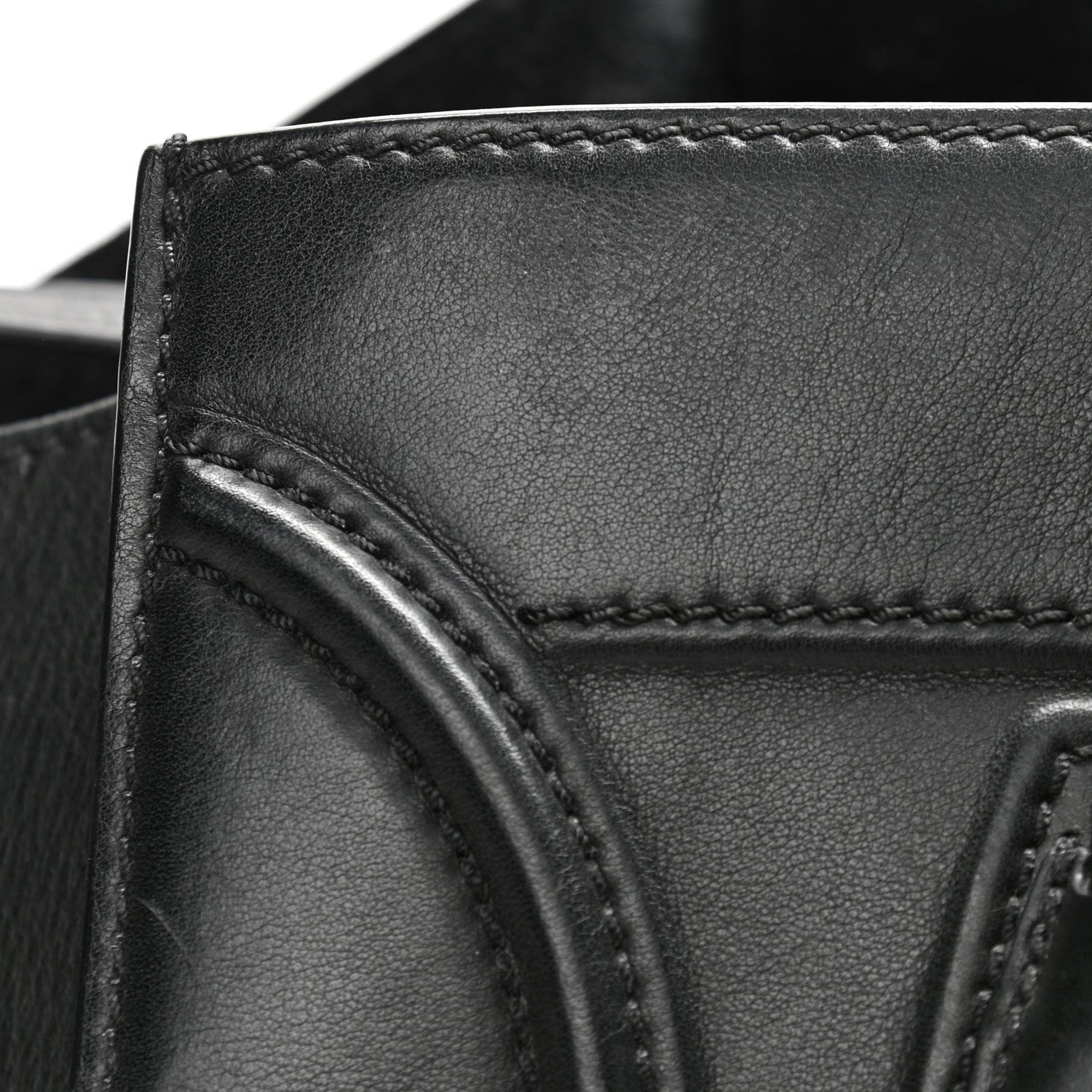 Celine Supple Calfskin Medium Phantom Luggage Black 7 of 17
