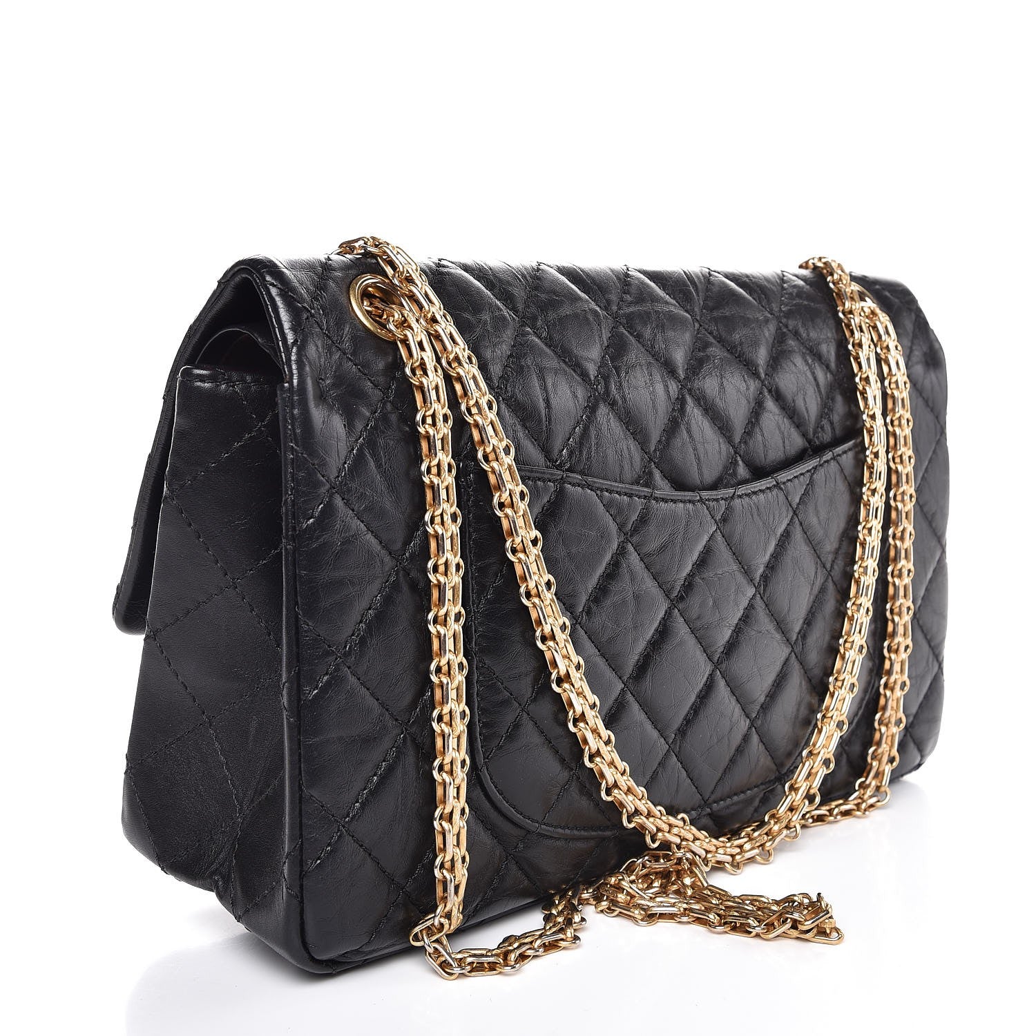 Chanel Aged Calfskin Quilted 2.55 Reissue 226 Flap Black 4 of 8