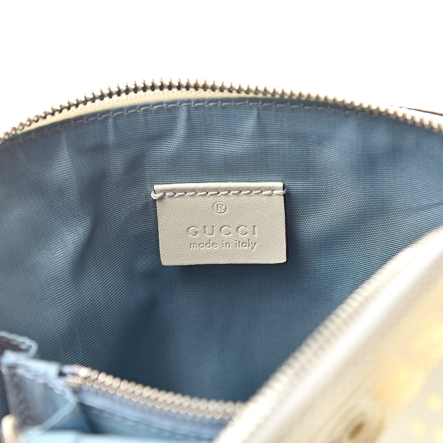 Gucci X SEGA Calfskin GUCCY Stars Mini Dome Shoulder Bag Mystic White Gold 6 of 10