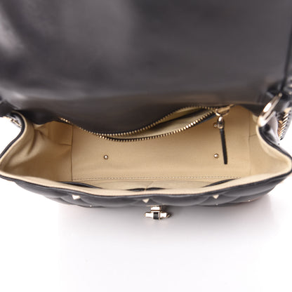 Valentino Garavani Nappa Medium Candystud Top Handle Bag Black Poudre 5 of 16