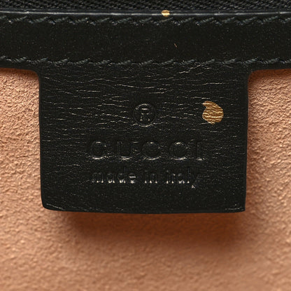 Gucci Nappa Bamboo Medium Nymphaea Top Handle Black 6 of 10