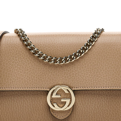 Gucci Dollar Calfskin Interlocking G Chain Wallet Camelia 7 of 9