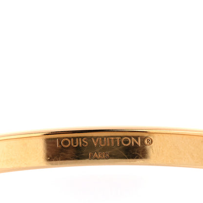 Louis Vuitton Brass Monogram Nanogram Bracelet S Gold 4 of 6