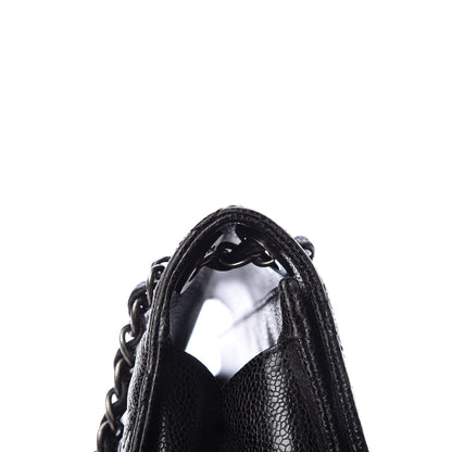 Chanel Crumpled Grained Calfskin Medium CC Crave Flap Black 14 of 17