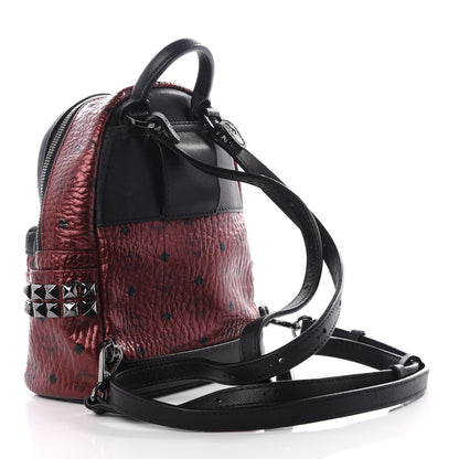 MCM Metallic Visetos Studded X-Mini Bebe Boo Backpack Scooter 3 of 8