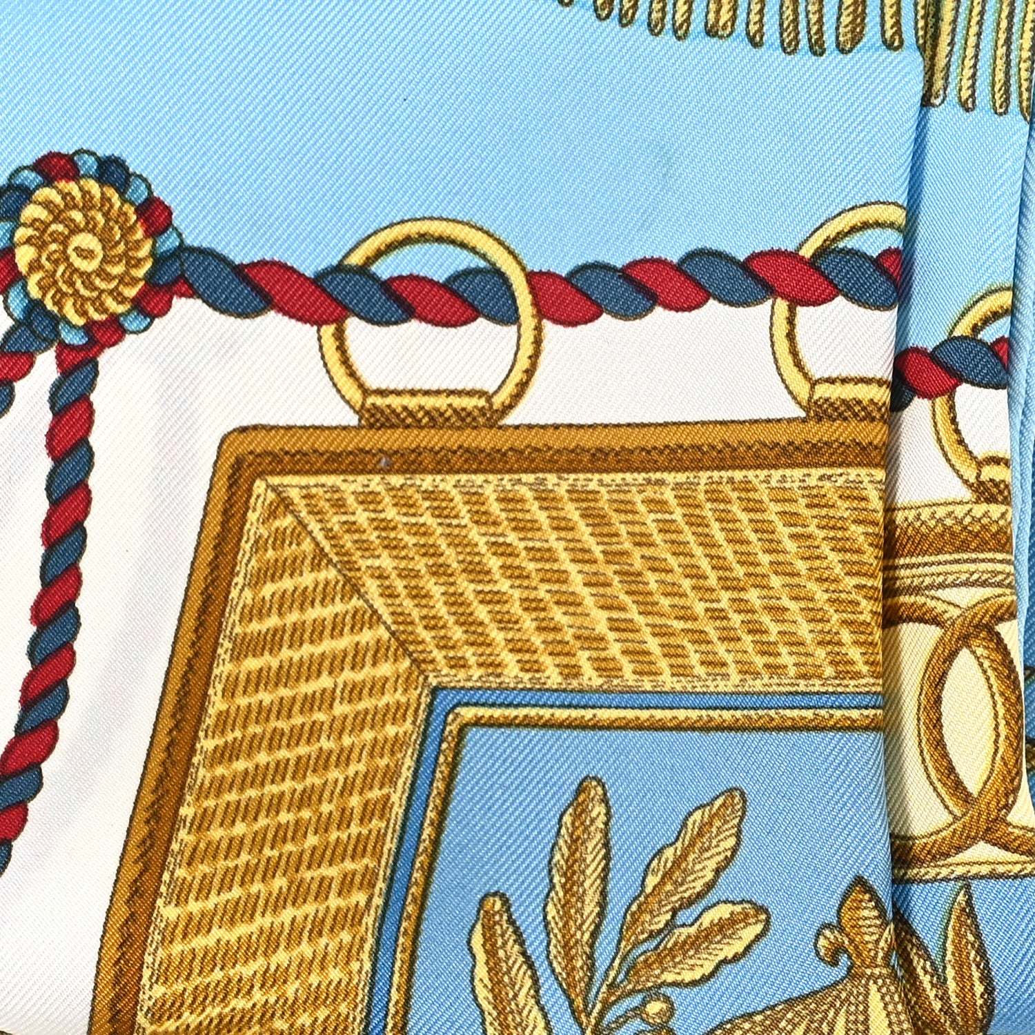 Hermes Silk Poste et Cavalerie Scarf Blue Multicolor 4 of 5