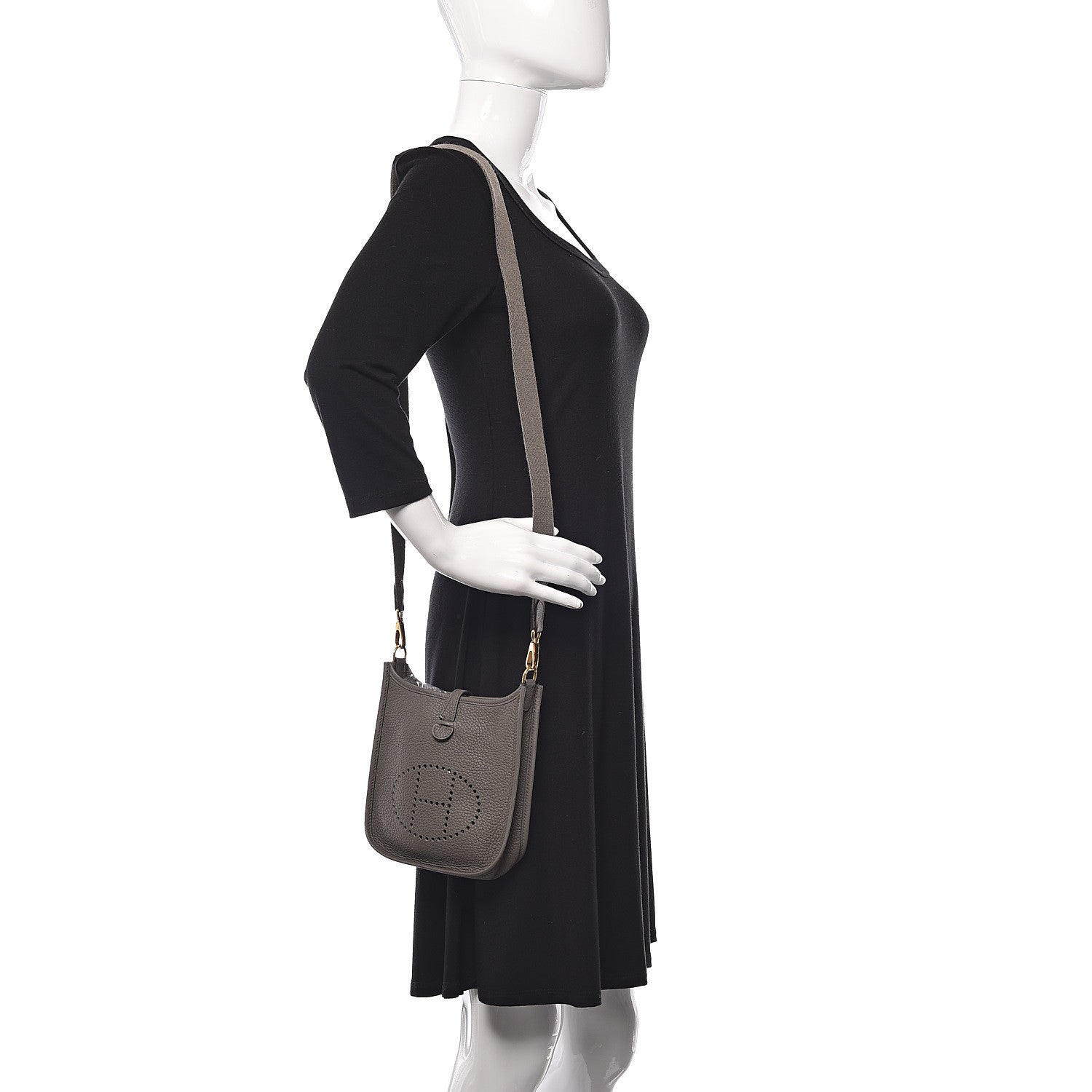Hermes Taurillon Clemence Evelyne TPM Etain 2 of 12