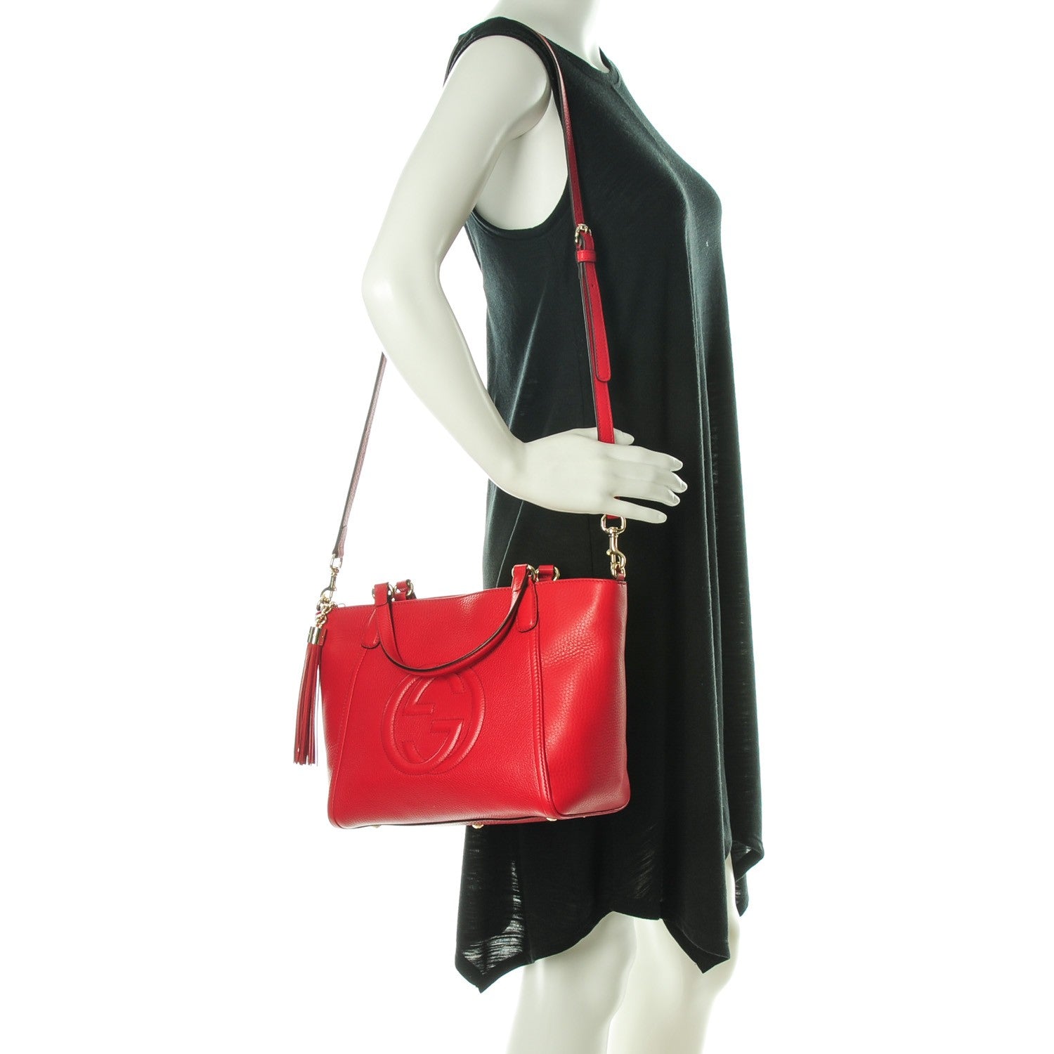 Gucci Cellarius Calfskin Small Soho Top Handle Bag Tobasco 2 of 7
