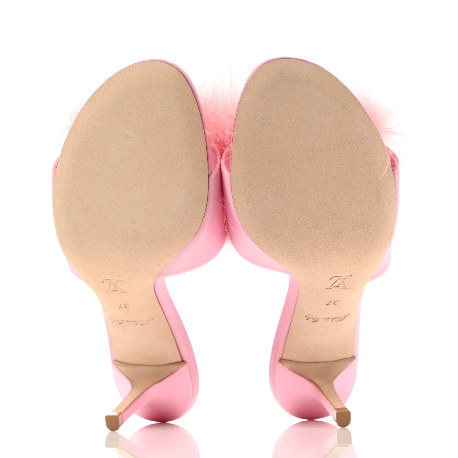 Louis Vuitton Fur Crystal LV Marilyn Mule 37 Rose 5 of 9