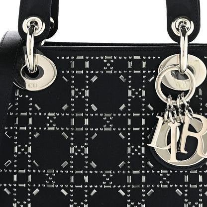 Christian Dior Calfskin Cannage Medium Caro Bag Black 8 of 11