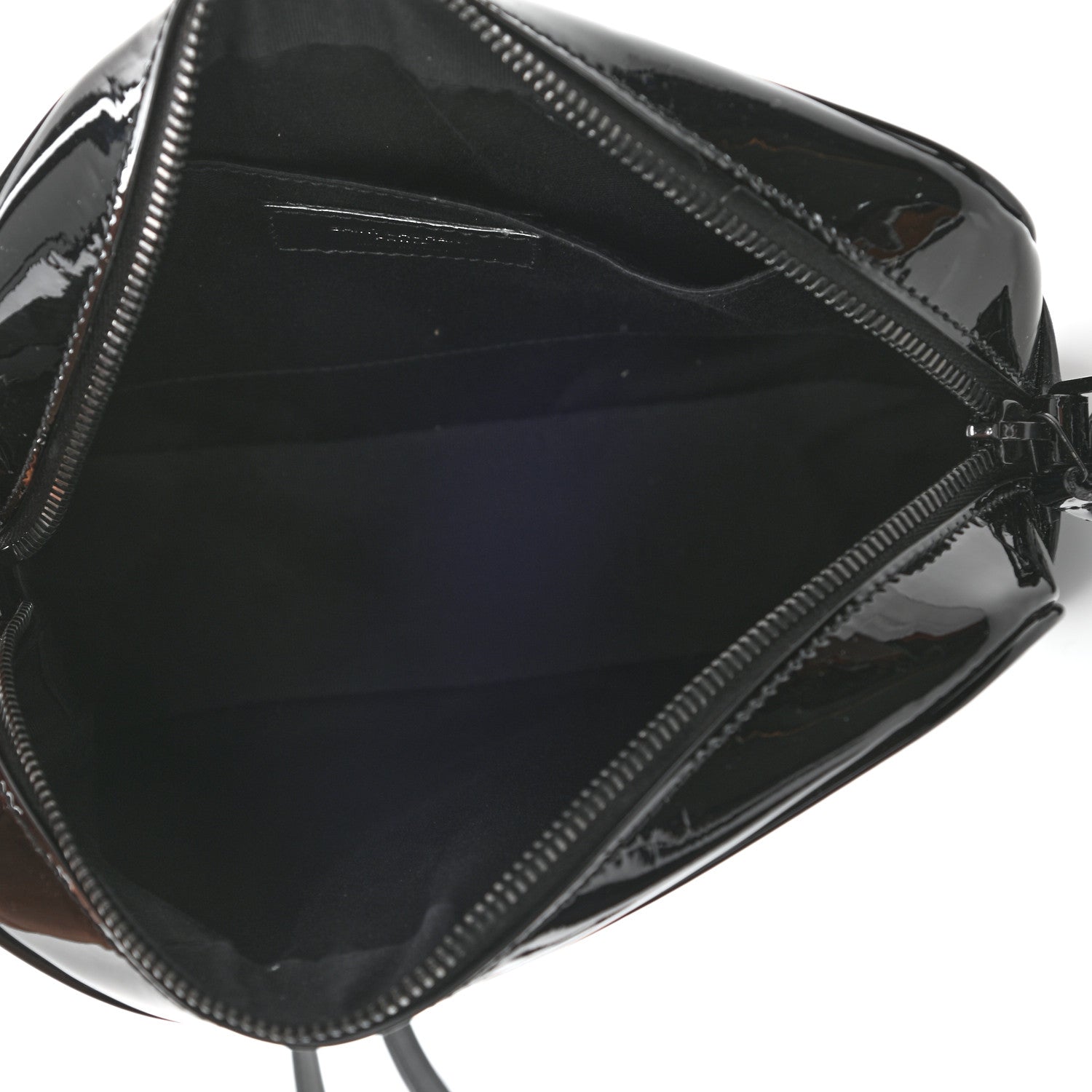 Saint Laurent Patent Calfskin Matelasse Monogram Lou Camera Bag Black 5 of 8