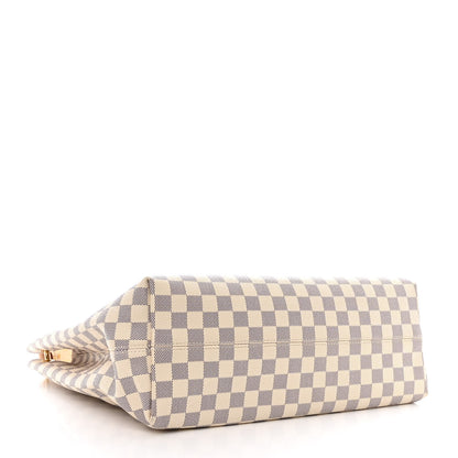 Louis Vuitton Damier Azur Graceful MM Rose Ballerine 4 of 11