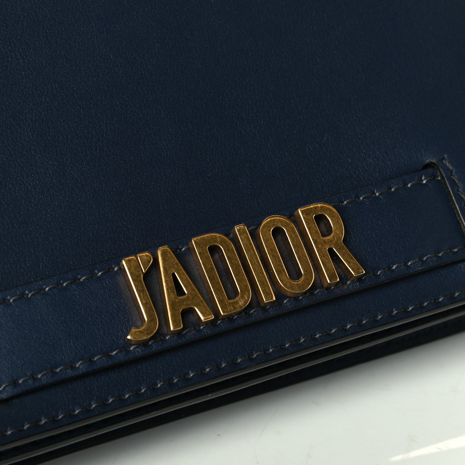 Christian Dior Calfskin J'Adior Wallet on Chain Pouch Navy Blue 5 of 6