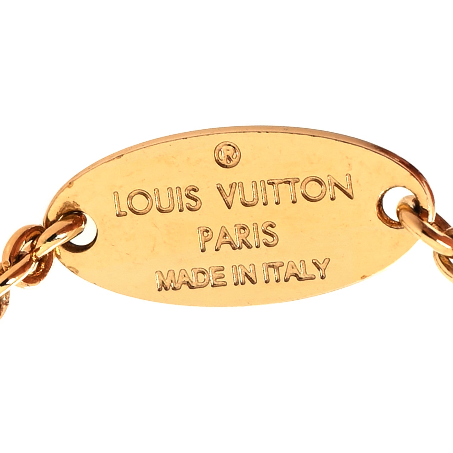 Louis Vuitton Crystal Luckygram Bracelet Gold Silver 5 of 6