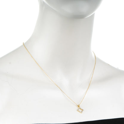 David Yurman 18K Yellow Gold Diamond Cable Collectibles Quatrefoil Pendant Necklace 2 of 5