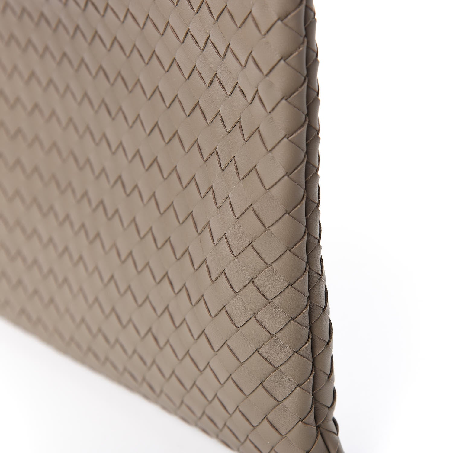 Bottega Veneta Nappa Intrecciato Large Flat Zip Biletto Pouch Mink 10 of 10