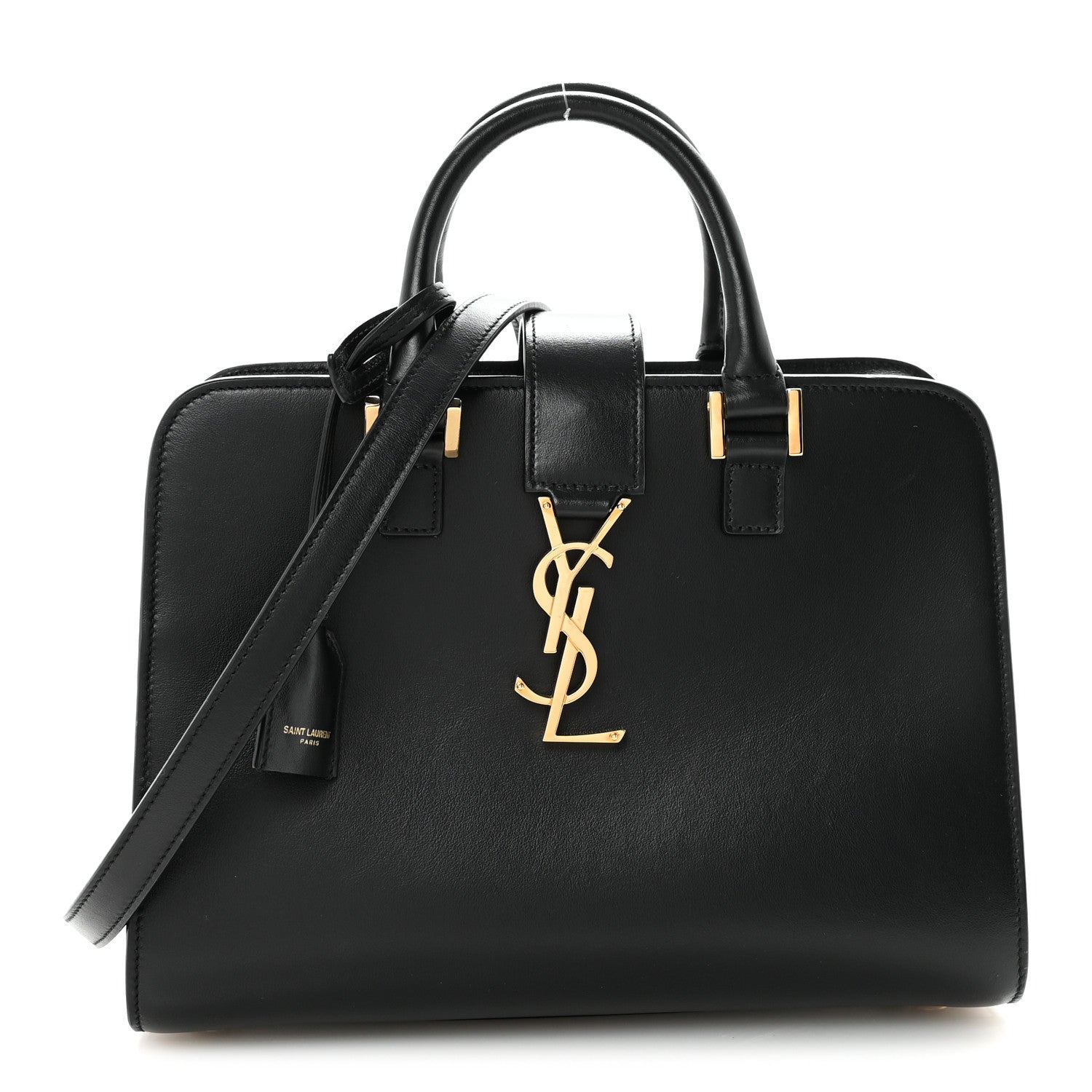 Saint Laurent Calfskin Monogram Baby Cabas Black 1 of 9