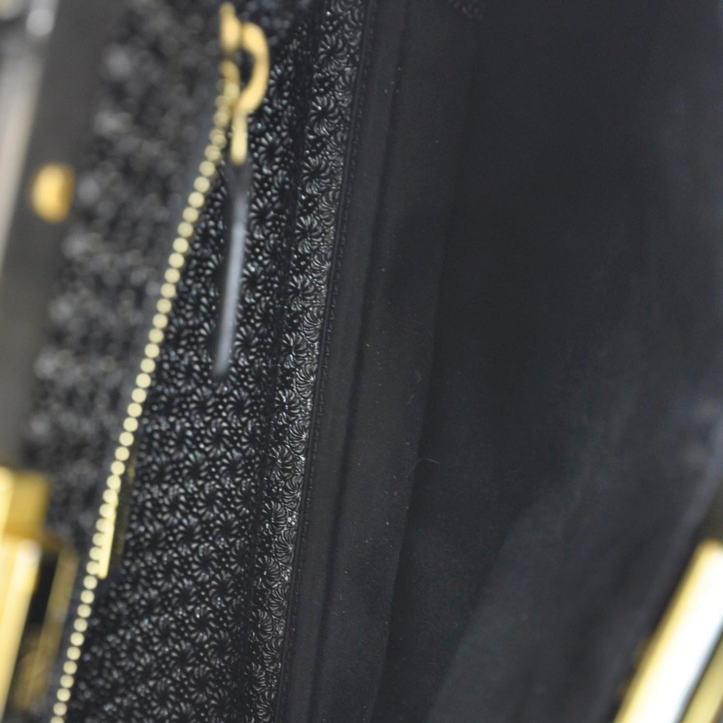 Patent Medium Peekaboo Iconic Satchel Black