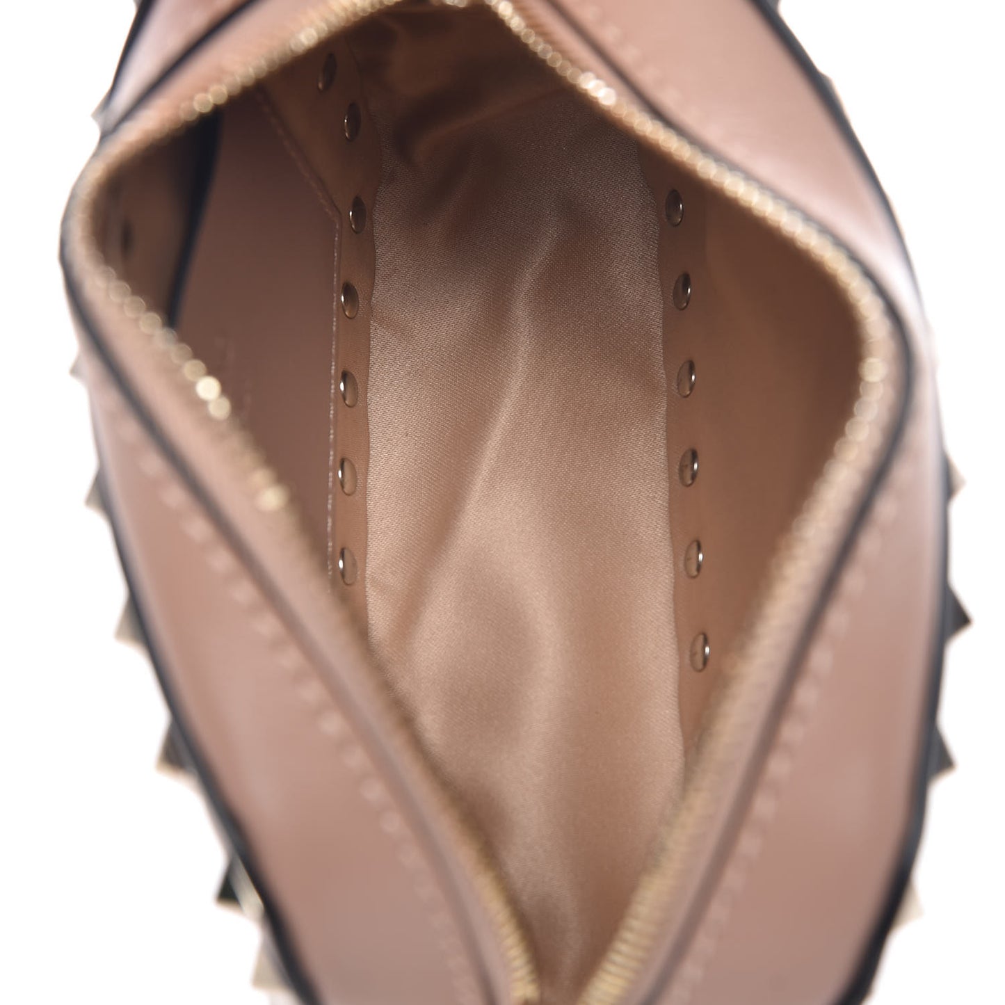 Calfskin Small Rockstud Chain Camera Crossbody Bag Skin Sorbet