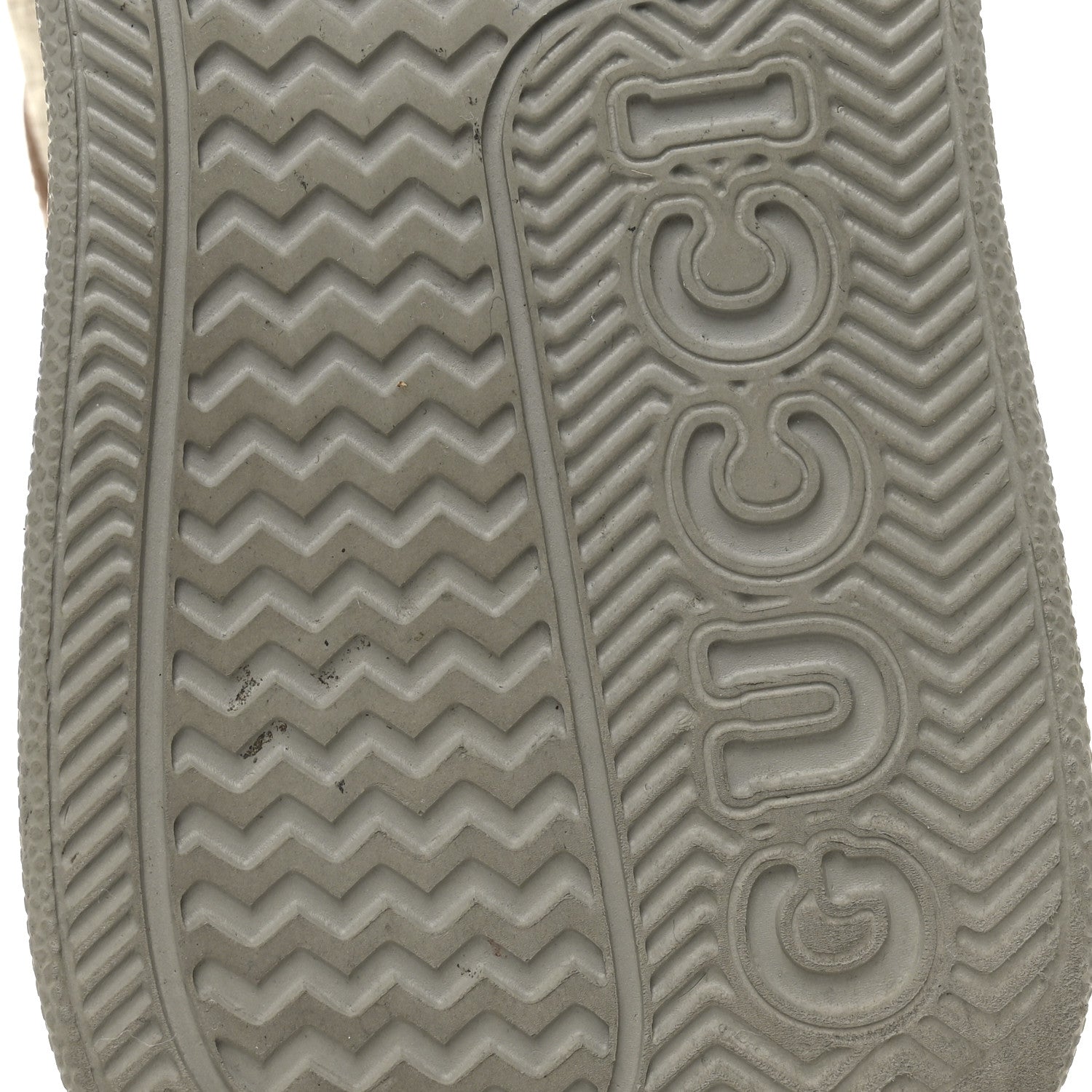 Gucci Calfskin GG Supreme Monogram Perforated Womens Platform 55mm Sneakers 37 Apricot Pink Beige Grey 7 of 10
