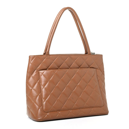 Chanel Caviar Quilted Medallion Tote Brown 2 of 4