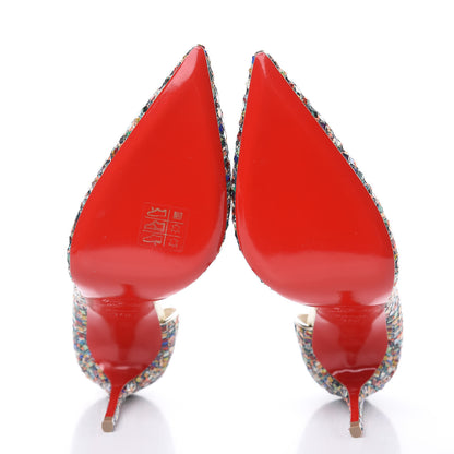 Christian Louboutin Tresse Vitraux Specchio Iriza 100 37.5 Multicolor Light Gold 5 of 8