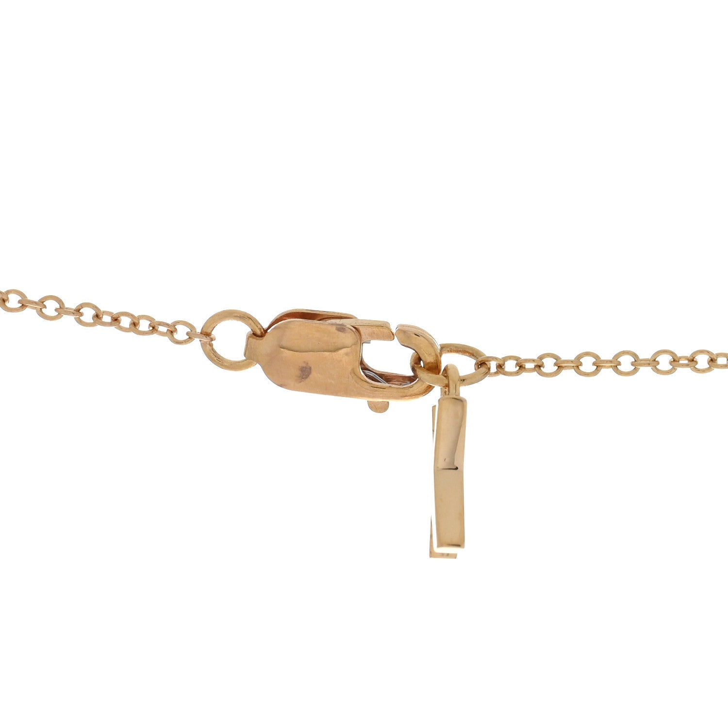 Tiffany 18K Rose Gold Interlocking Atlas Open Pendant Necklace 4 of 6