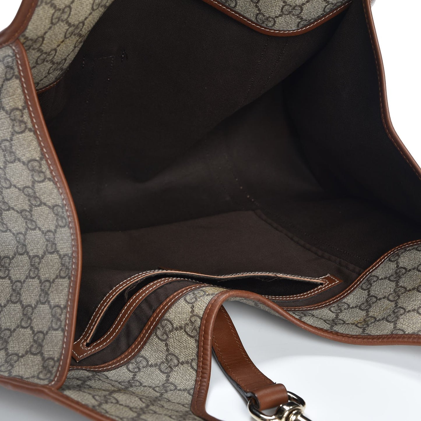 GG Plus Monogram Large Joy Shoulder Bag Brown