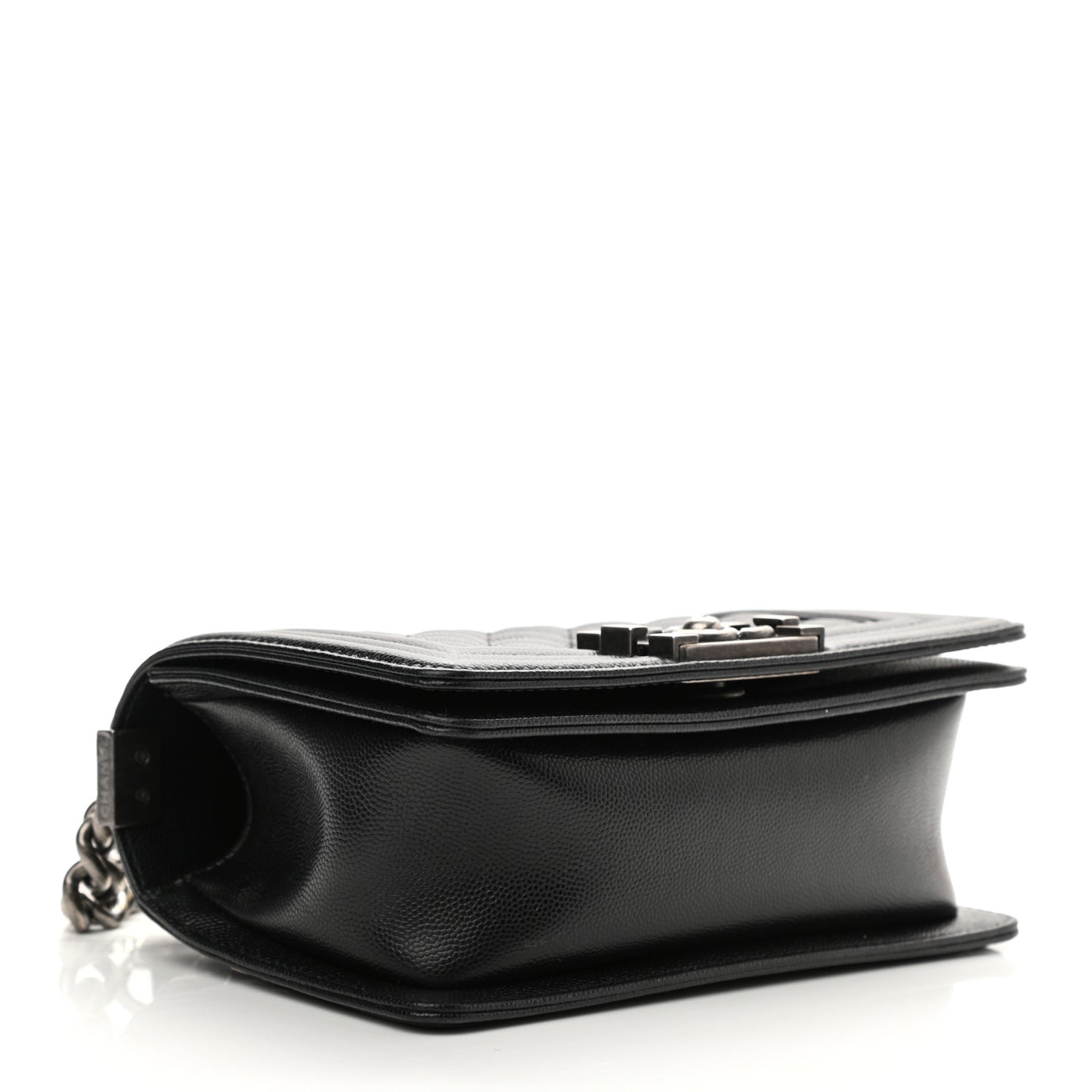 Caviar Quilted Small Boy Flap Black