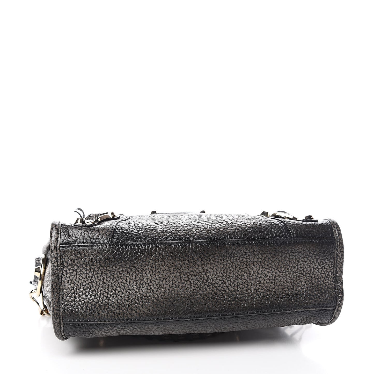 Grained Calfskin Classic Gold Hardware Mini City Ombre Grey Gradient
