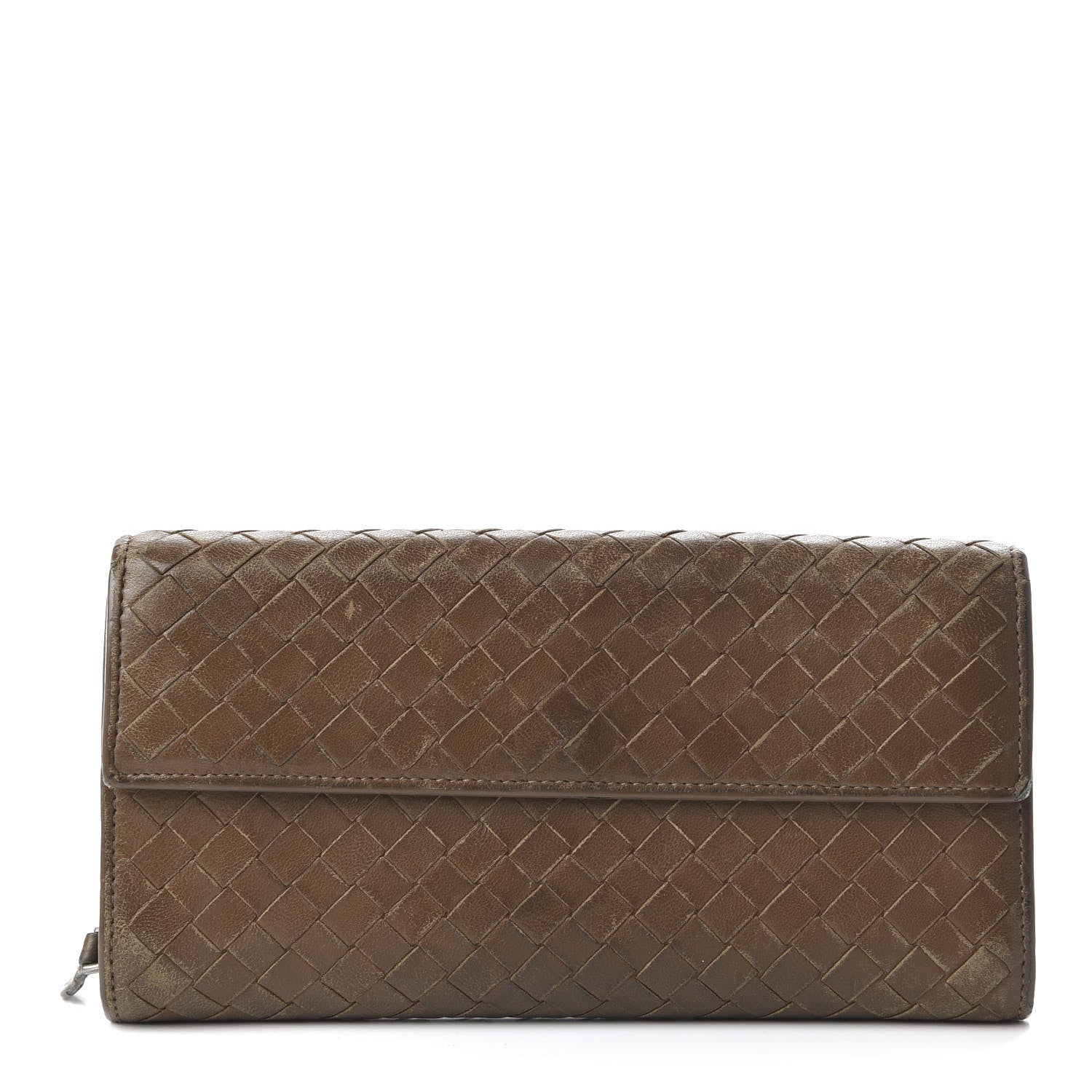 Bottega Veneta Nappa Intrecciato Continental Flap Wallet Ebano 1 of 10