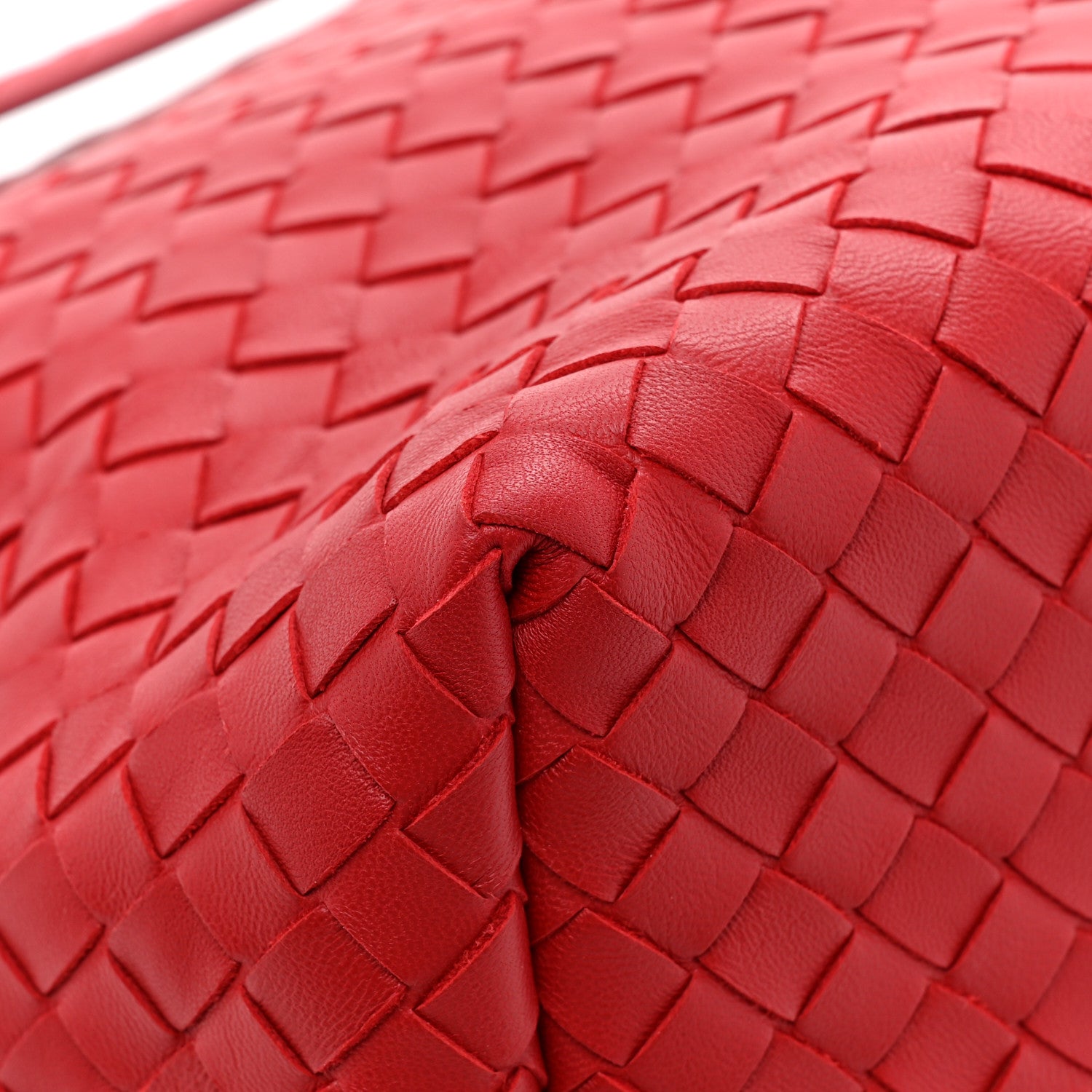 Bottega Veneta Nappa Intrecciato Bella Tote Red 11 of 14
