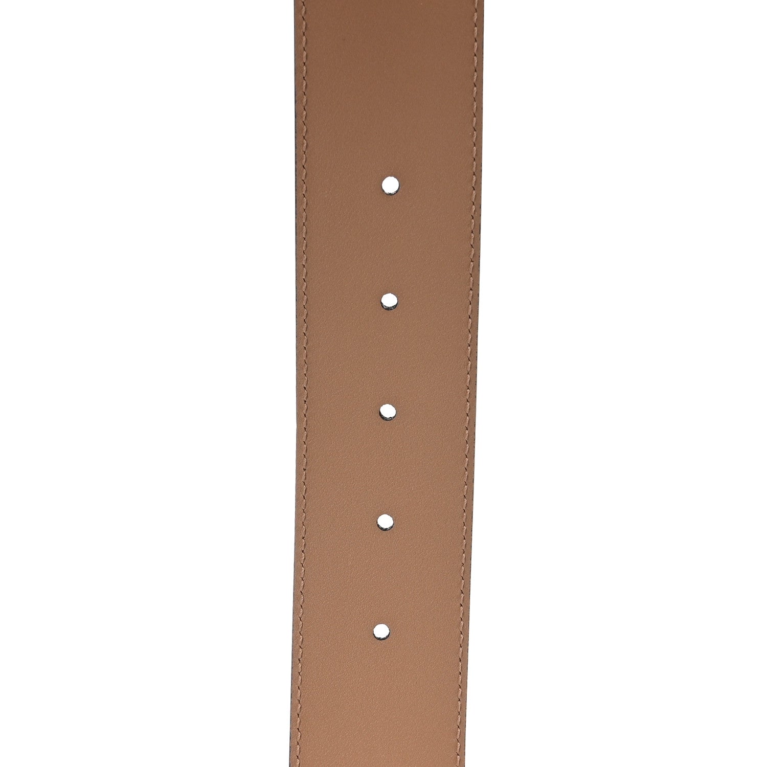 Gucci Azalea Calfskin Enamel Monochrome Double G 40mm Belt 80 32 Camelia 4 of 5