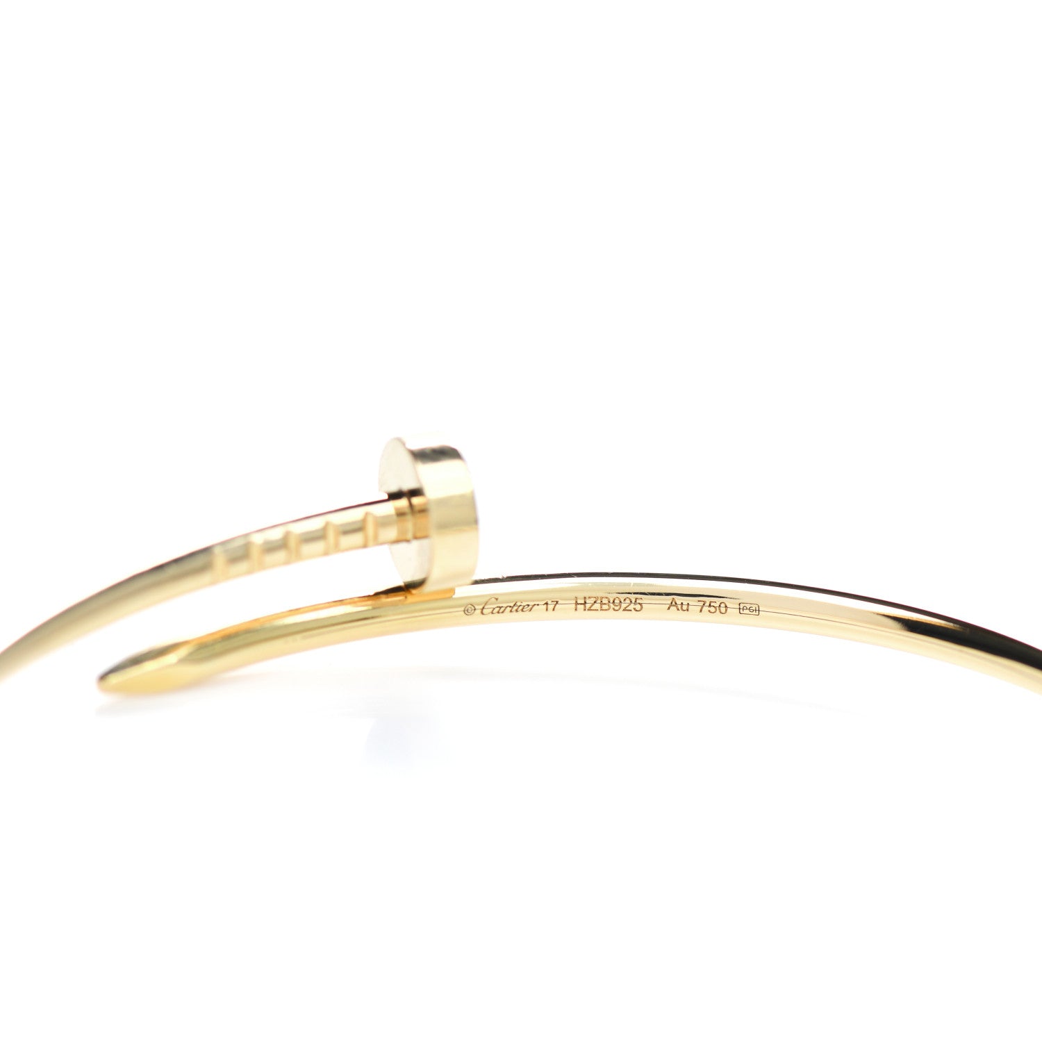Cartier 18K Yellow Gold Small Juste Un Clou Bracelet 17 3 of 4