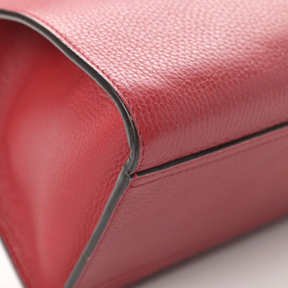 Gucci Calfskin Small GG Marmont Top Handle Bag Vulcanic Red 12 of 16