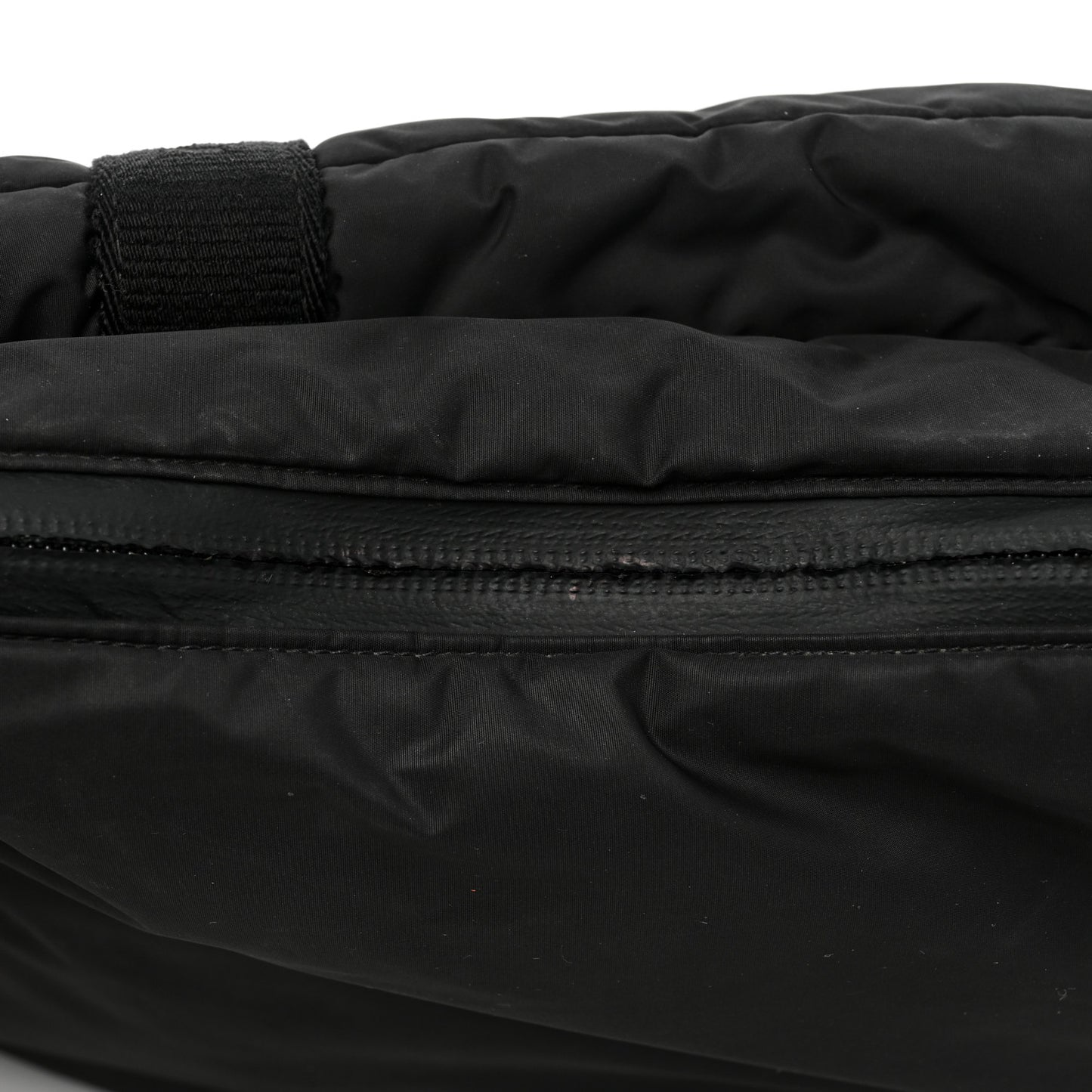 HOMME Nylon Saddle Messenger Bag Black