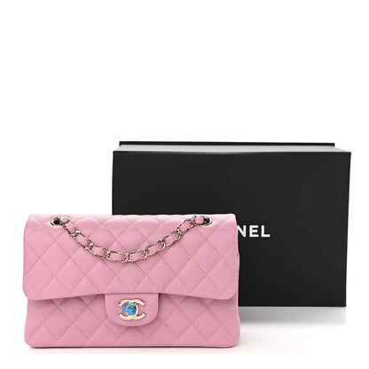 Chanel Caviar Quilted Small Double Flap Pink 10 of 10