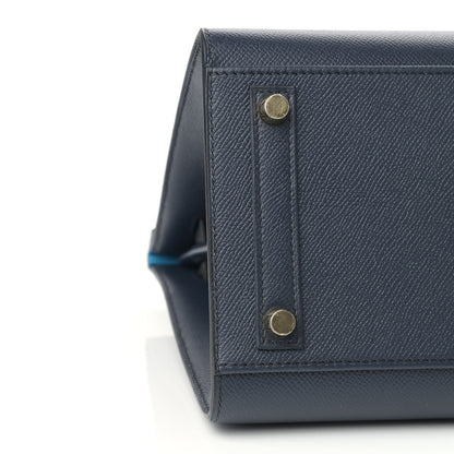 Hermes Epsom Casaque Birkin Sellier 30 Bleu Indigo Black Bleu Frida 9 of 10