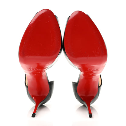 Christian Louboutin Calfskin Catchy Two 120 Pumps 39 Black 6 of 11