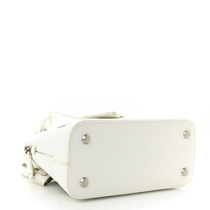 Balenciaga Grained Calfskin XXS Ville Top Handle Bag White Black 4 of 10