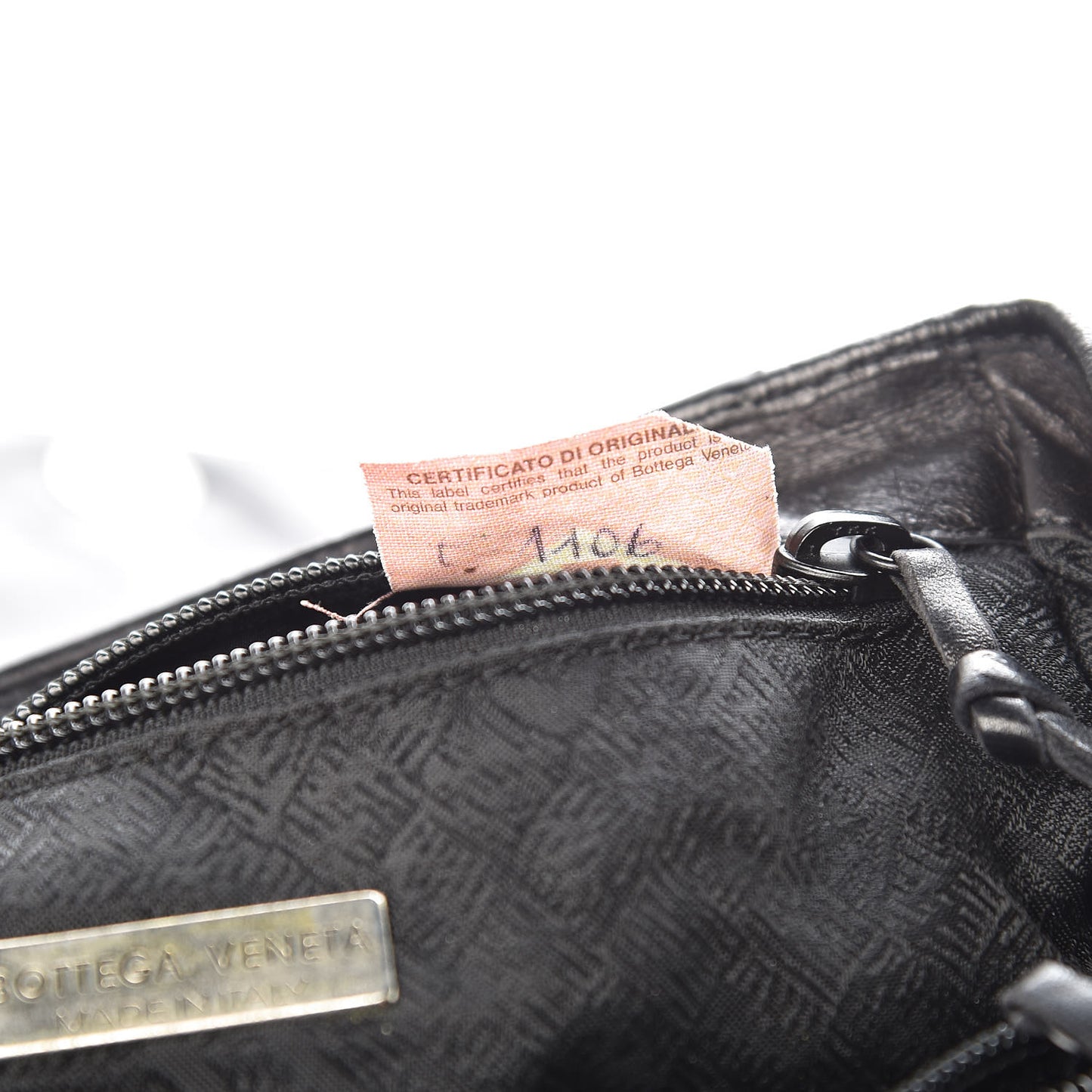BOTTEGA VENETA Nappa Intrecciato Flap Bag Black