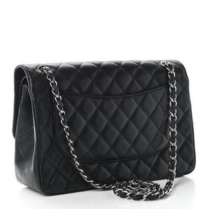 Chanel Caviar Quilted Jumbo Double Flap Black 3 of 9