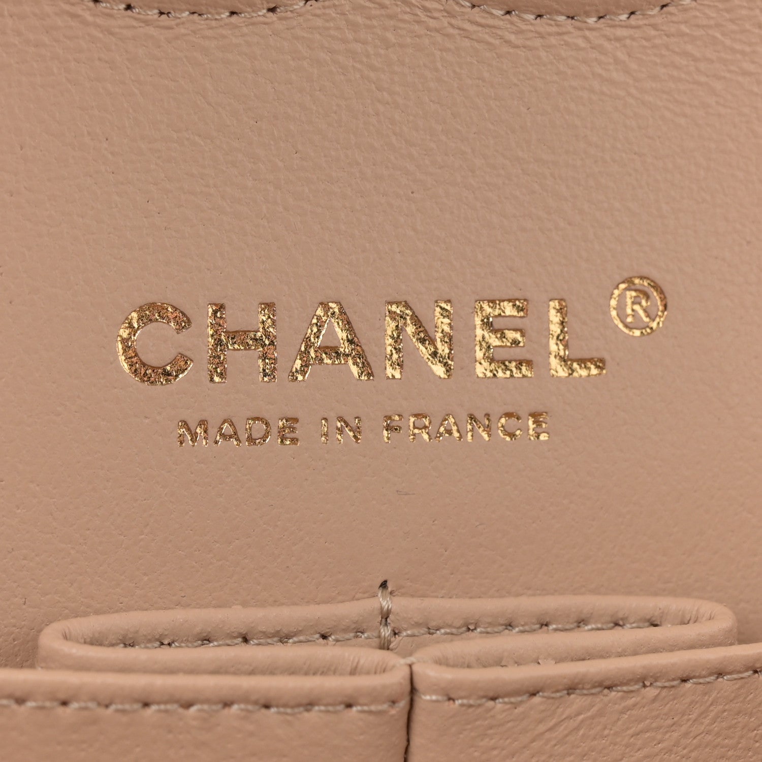 Chanel Caviar Quilted Medium Double Flap Beige 6 of 11