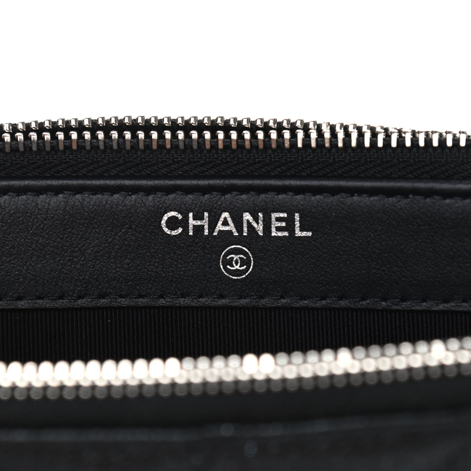 Chanel Iridescent Caviar Quilted Small Clutch With Chain Black 5 of 9