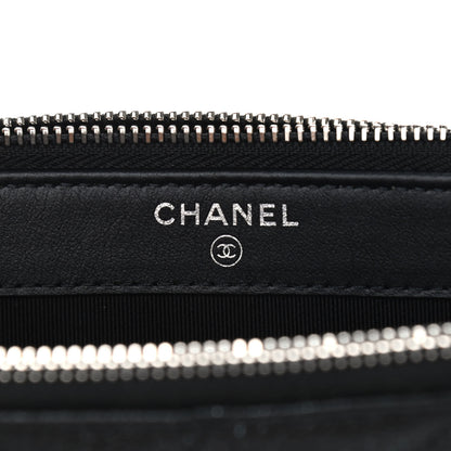 Chanel Iridescent Caviar Quilted Small Clutch With Chain Black 5 of 9