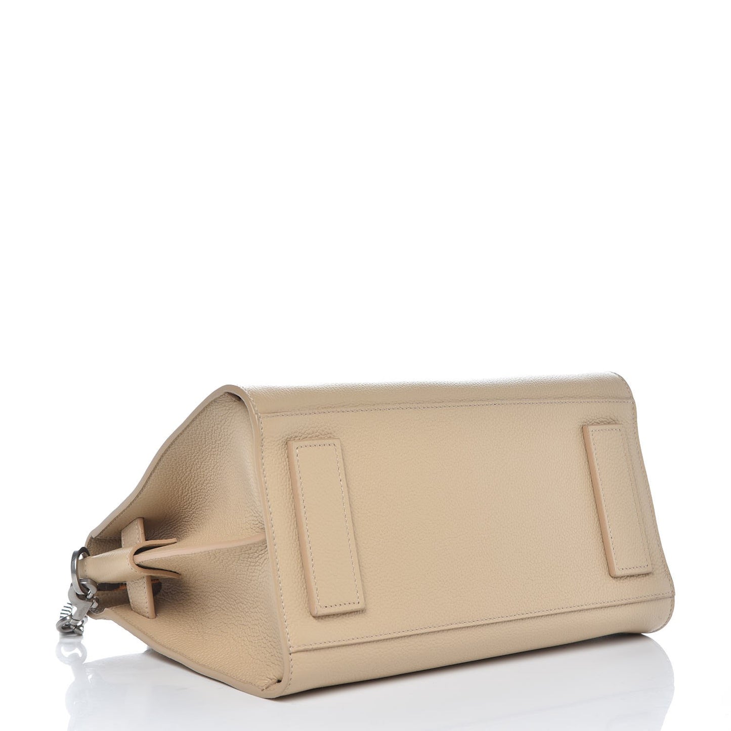 Grained Calfskin Baby Souple Sac De Jour Dark Beige