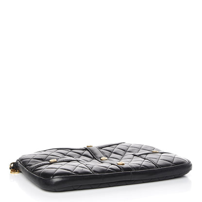 Chanel Calfskin Quilted Small Girl Shoulder Bag Black 4 of 10