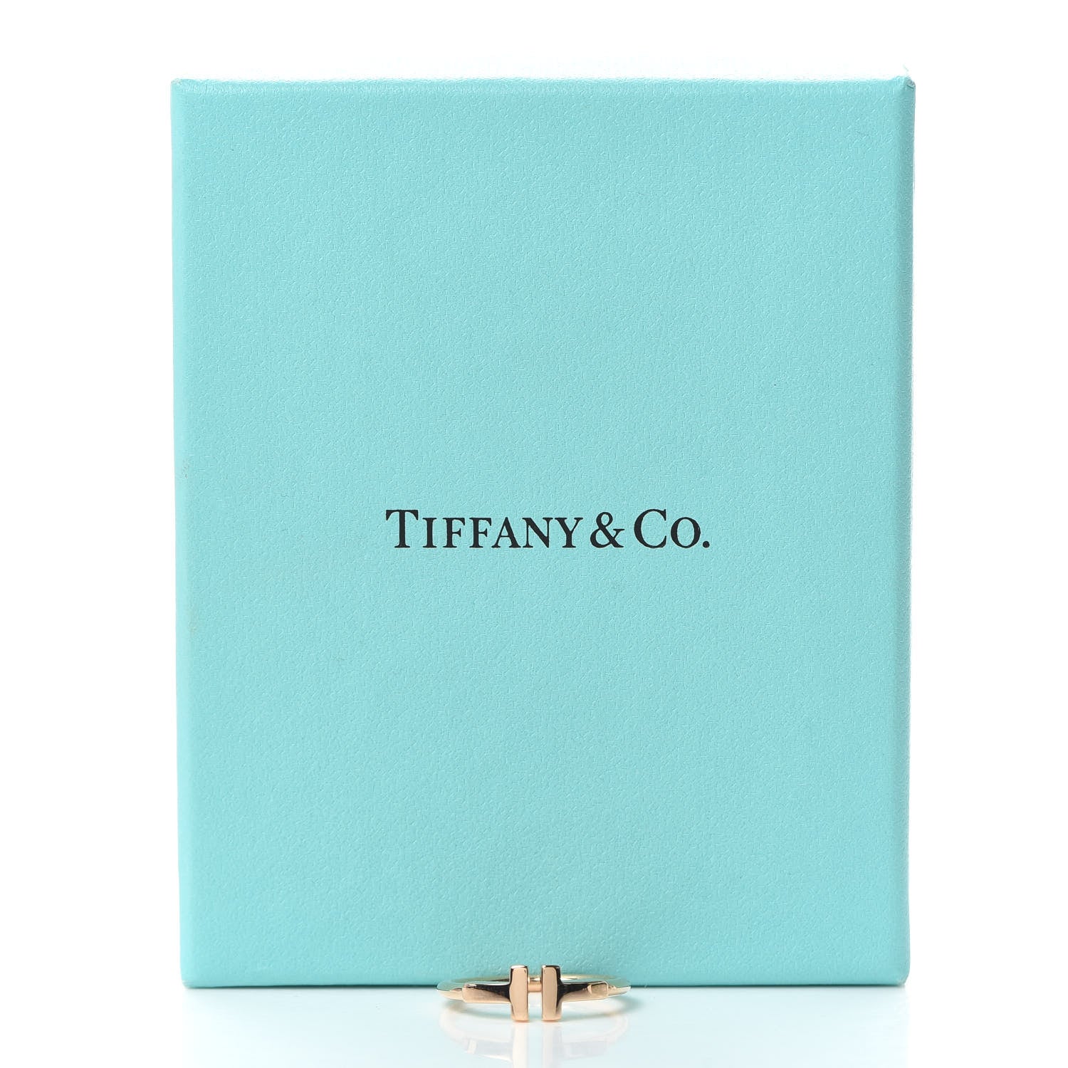 Tiffany 18K Rose Gold T Wire Ring 51 5.75 5 of 5