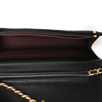 Chanel Caviar Quilted Wallet on Chain WOC Black 5 of 12